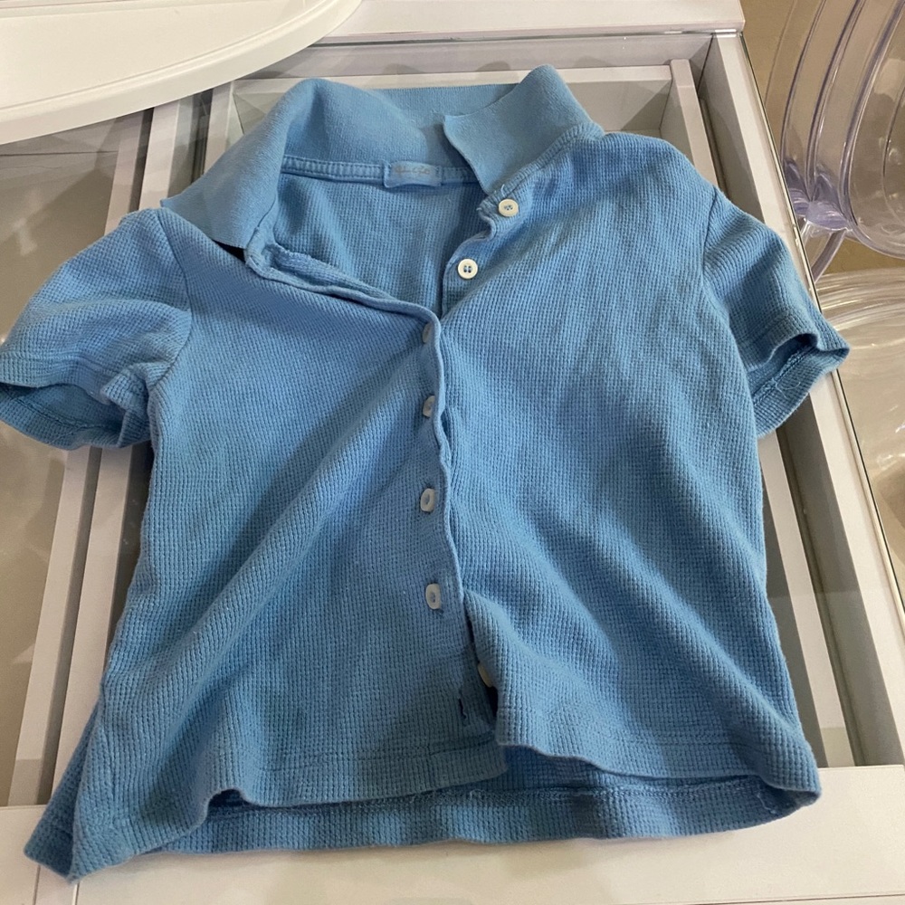 Brandy Melville Blue Button Up